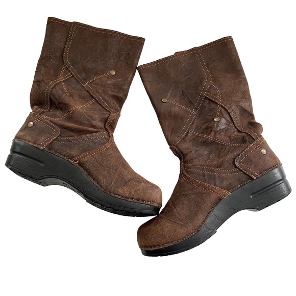 Sanita Danish Clog Style Leather boots women size EU37/US6.5-7 - Picture 2 of 14